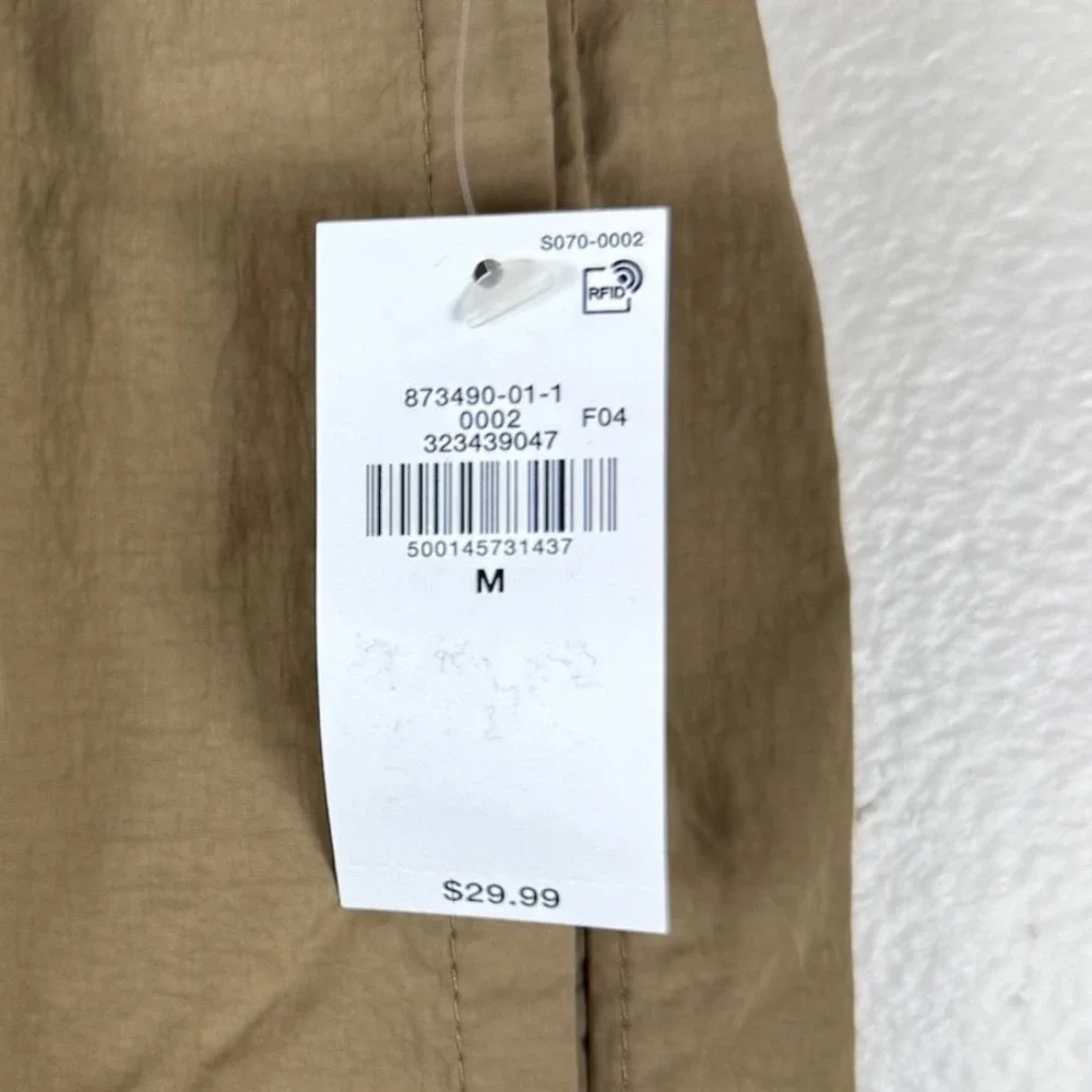 Old Navy Men's M Nylon Shorts Brown Crinkle Athletic Casual Workout Exercise NEW